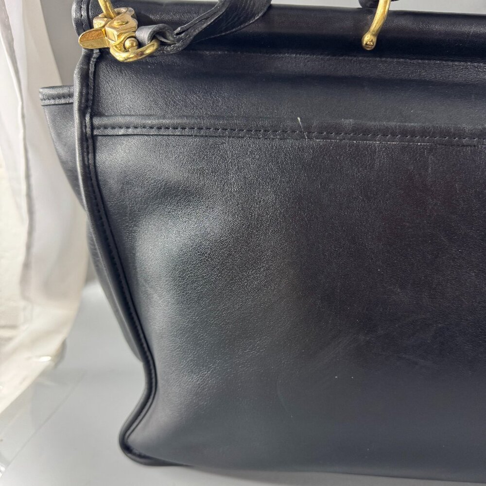 Vintage Coach # 5255 Black Leather Regency Brief - Picture 6 of 15